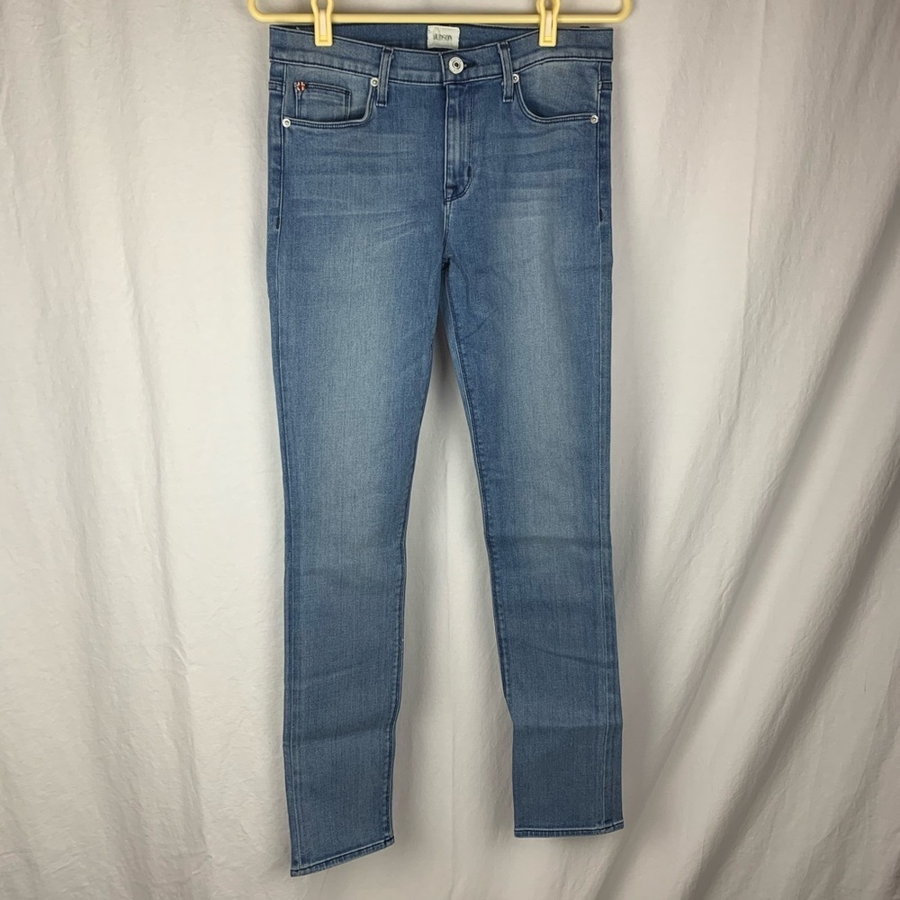 Hudson shine mid rise skinny jeans